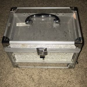 Ulta beauty silver glitter makeup container